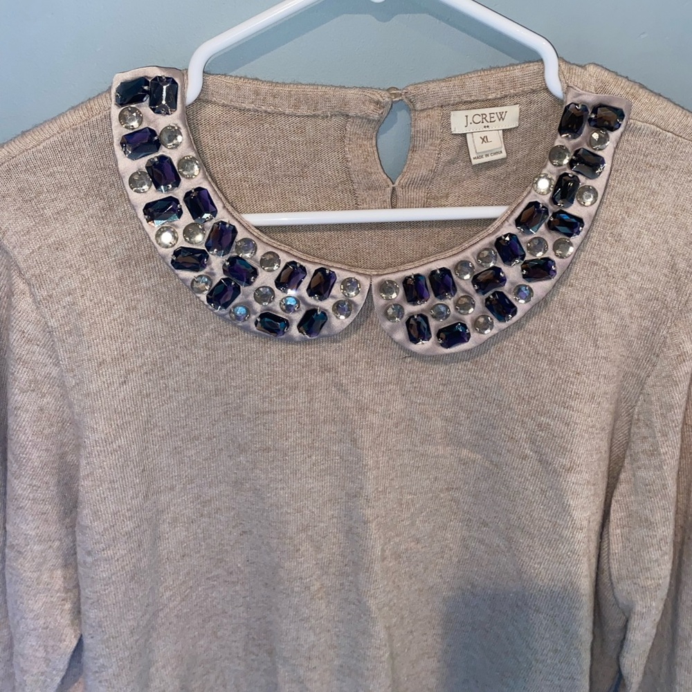 J. Crew sweater with collar detailing